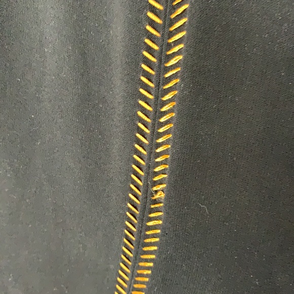 Rag & Bone black orange stitch dress 2 - Picture 4 of 9